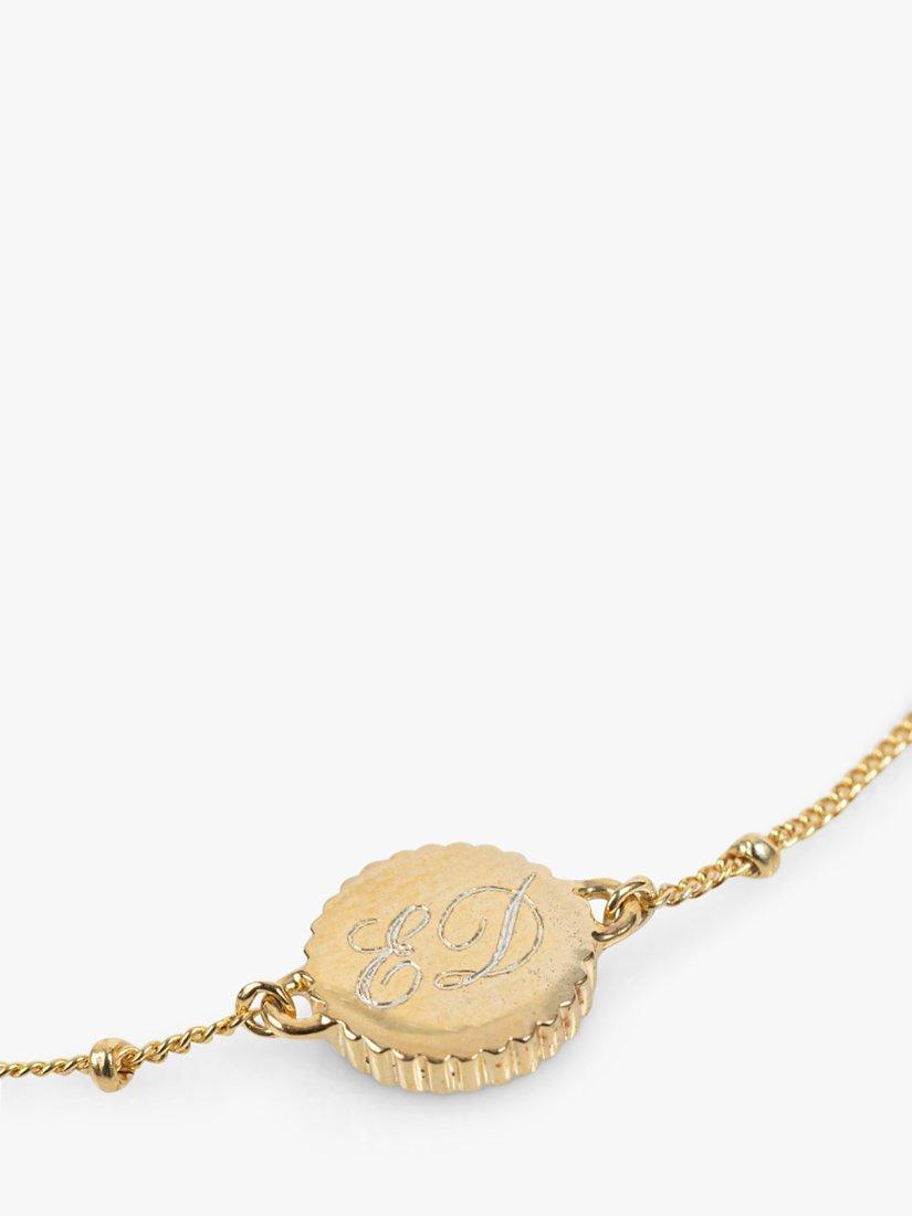 Product image 6 of 6, which shows Auree Barcelona Personalised Birthstone Gold Vermeil Beaded Chain Bracelet, Amethyst - February