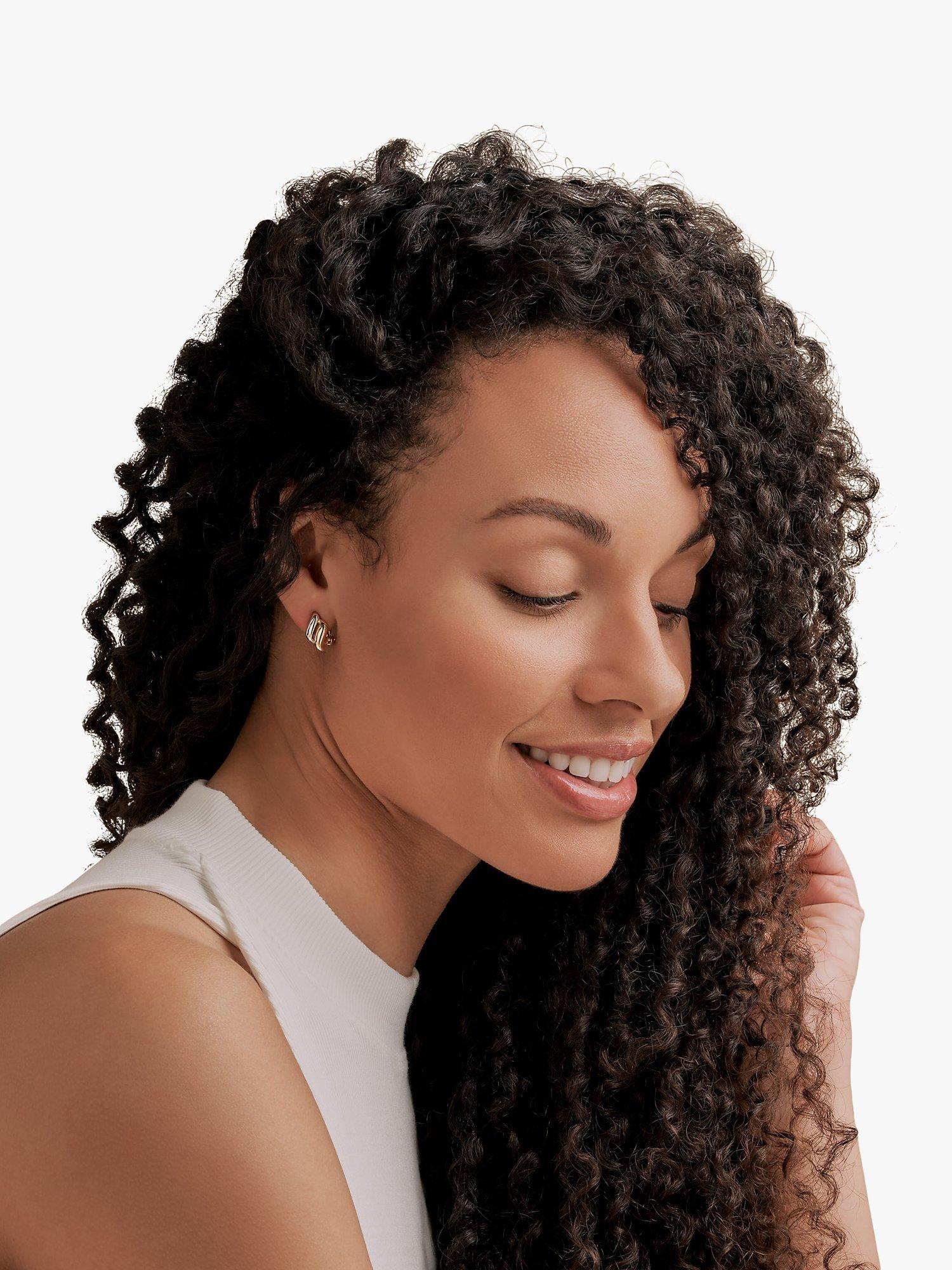 Product image 2 of 3, which shows Emma Holland Diamond Shape Twist Clip-On Earrings, Gold/Silver