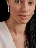 Emma Holland Graduated Pearl Drop Clip-On Earrings, Gold
