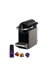 Nespresso Pixie Coffee Machine by Krups, Titanium