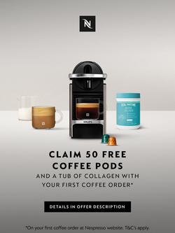 Nespresso Pixie Coffee Machine by Krups, Titanium - view 2, Black/Titanium