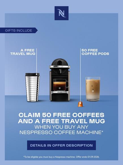 Nespresso Pixie Coffee Machine by Krups, Titanium - view 2, Black/Titanium