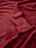 John Lewis Fleece Throw, Merlot