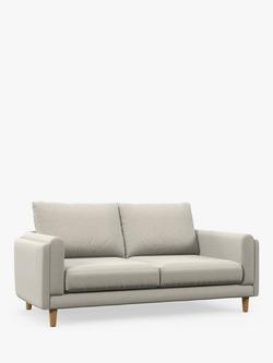 John Lewis Harbour Medium 2 Seater Sofa, Light Leg, Aquaclean Matilda Natural, Aquaclean Matilda Natural
