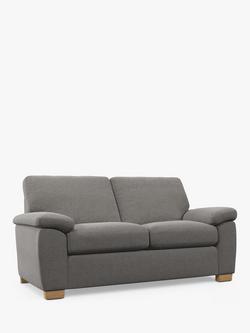 John Lewis Camden Medium 2 Seater Sofa, Light Leg, Easy Clean Chenille Steel