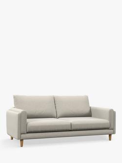John Lewis Harbour Large 3 Seater Sofa, Light Leg, Aquaclean Matilda Natural, Aquaclean Matilda Natural