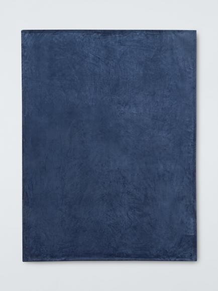 John Lewis Fleece Throw, Blue
