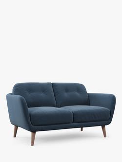 John Lewis Arlo Medium 2 Seater Sofa, Light Leg, Chenille Weave Dark Pacific