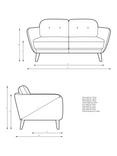 John Lewis Arlo Medium 2 Seater Sofa, Light Leg