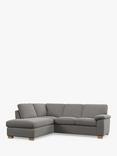John Lewis Camden 5+ Seater LHF Corner End Chaise Unit, Light Leg, Easy Clean Chenille Steel