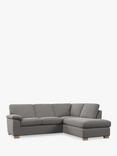 John Lewis Camden 5+ Seater RHF Corner End Chaise Unit, Light Leg, Easy Clean Chenille Steel