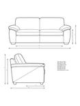 John Lewis Camden Large 3 Seater Sofa, Light Leg, Easy Clean Chenille Steel