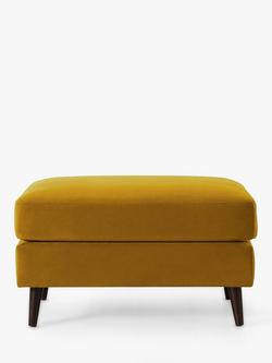 Swyft Model 10 Footstool, Dark Leg, Velvet Mustard