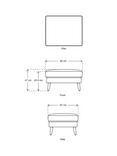 Swyft Model 08 Footstool, Dark Leg