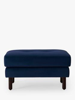 Swyft Model 04 Footstool, Dark Leg, Velvet Indigo