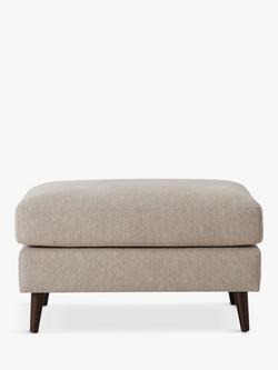 Swyft Model 10 Footstool, Dark Leg, Linen Pumice
