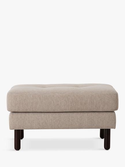Swyft Model 04 Footstool, Dark Leg, Linen Pumice