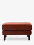 Swyft Model 04 Footstool, Dark Leg, Velvet Brick