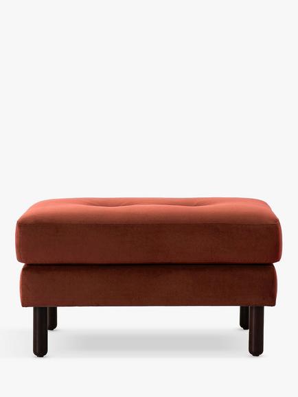 Swyft Model 04 Footstool, Dark Leg, Velvet Brick