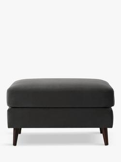 Swyft Model 10 Footstool, Dark Leg, Velvet Charcoal
