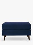 Swyft Model 10 Footstool, Dark Leg, Eco Velvet Indigo