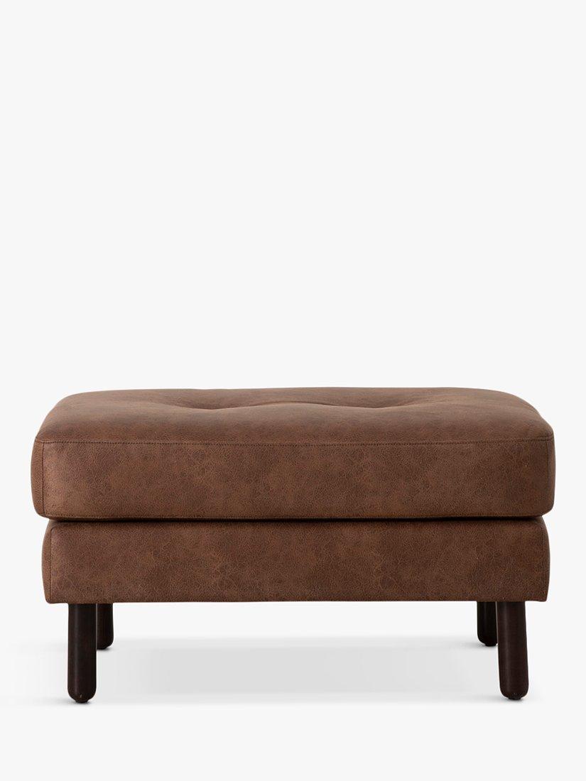 Model 04 Range, Swyft Model 04 Footstool, Dark Leg, Faux Leather Chestnut