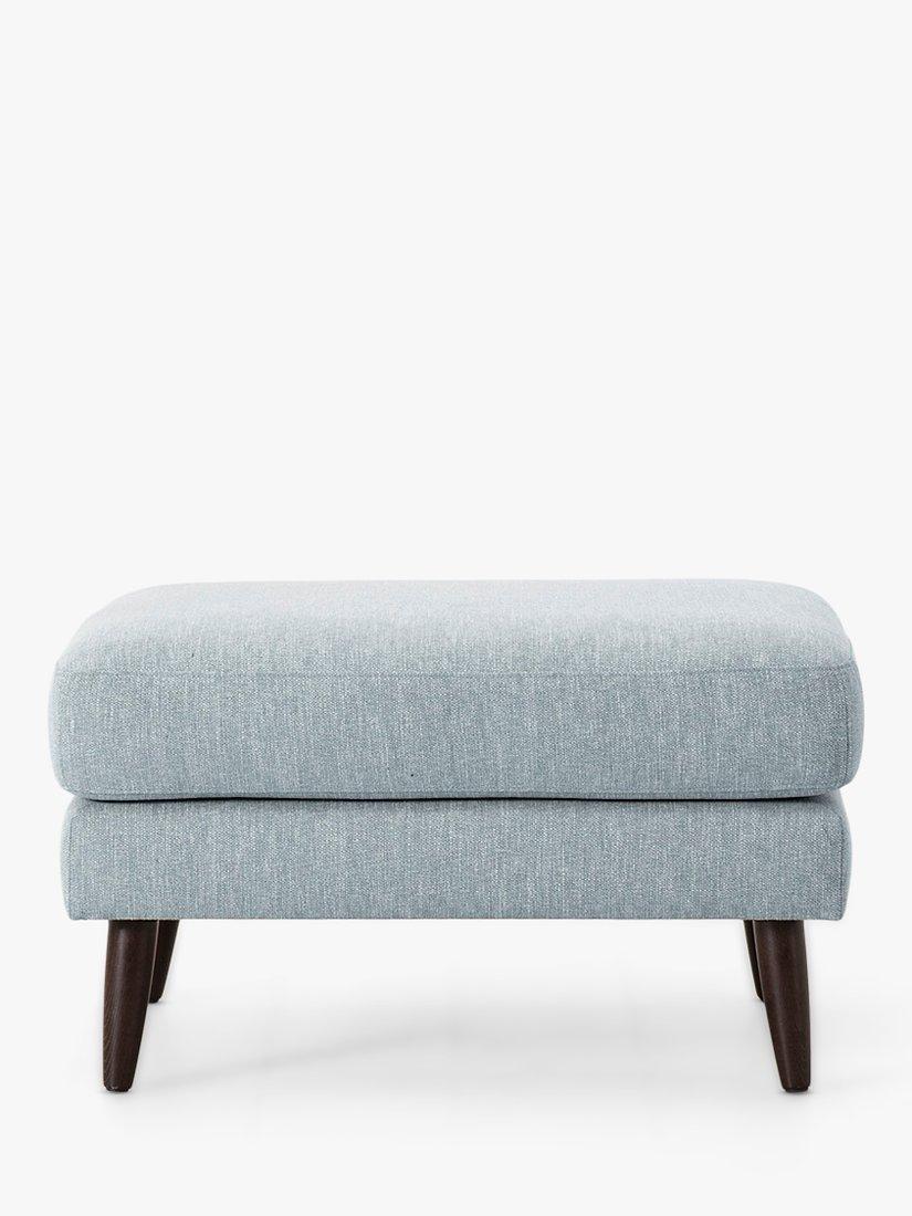 Model 08 Range, Swyft Model 08 Footstool, Dark Leg, Linen Seaglass