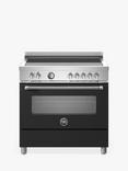 Bertazzoni 90cm Electric Range Cooker with Induction Hob, Black