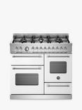 Bertazzoni Master Series 100cm Dual Fuel Range Cooker, Matt White