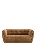 At The Helm Theo Medium 2 Seater Leather Sofa, Explorer Yellowstone