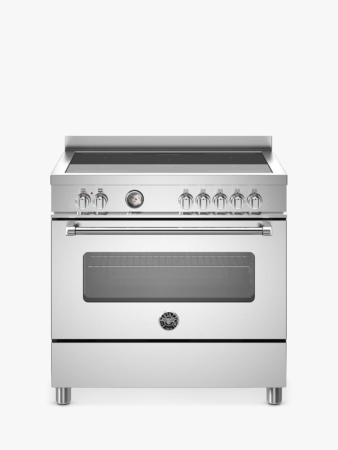 Bertazzoni 90cm Electric Range Cooker with Induction Hob Stainless Steel