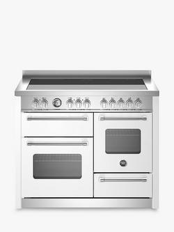 Bertazzoni Master Series 110cm Electric Range Cooker with Induction Hob, Matt White