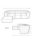 John Lewis Flow LHF Chaise End Sofa, Easy Clean Soft Boucle Natural