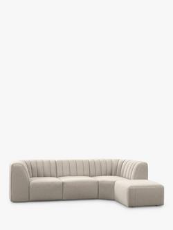 John Lewis Flow RHF Chaise End Sofa, Easy Clean Soft Boucle Natural, Easy Clean Soft Boucle Natural