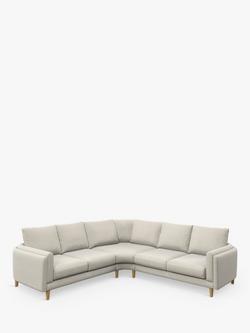John Lewis Harbour Corner Sofa, Light Leg, Aquaclean Matilda Natural, Aquaclean Matilda Natural