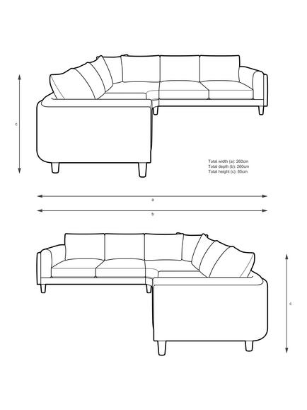 John Lewis Harbour Corner Sofa, Light Leg, Aquaclean Matilda Natural - view 2, Aquaclean Matilda Natural