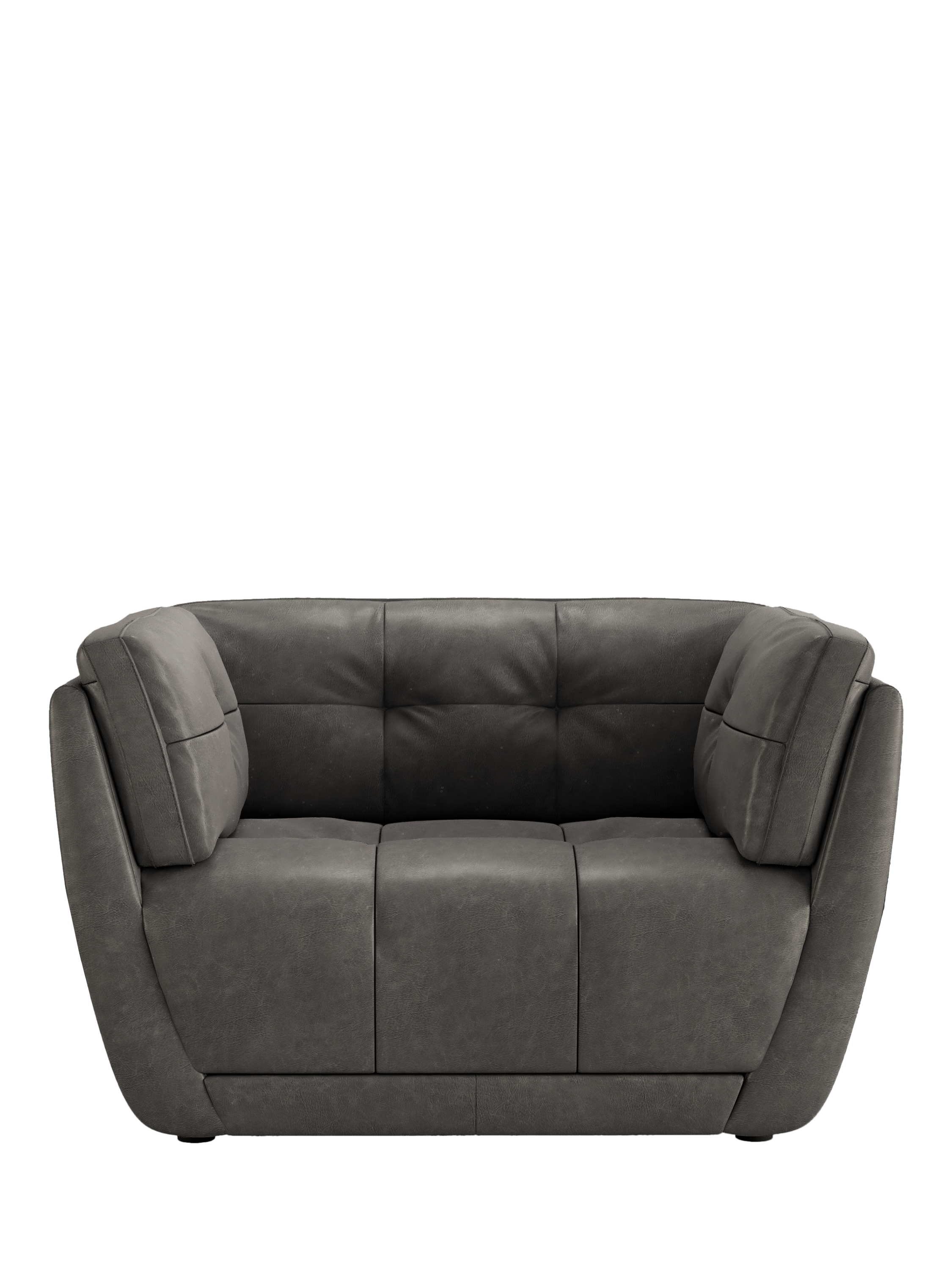 Theo Range, At The Helm Theo Leather Armchair, Adventurer Gorge Grey