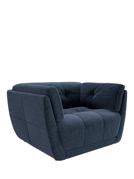 At the Helm Theo Armchair, Chiltern Midnight