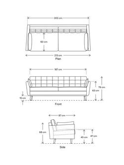 Swyft Model 10 Medium 3 Seater Sofa, Dark Leg - view 2, Velvet Charcoal