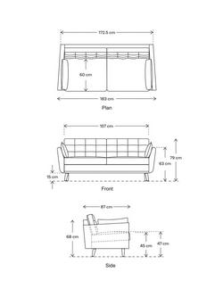 Swyft Model 10 Medium 2 Seater Sofa, Dark Leg - view 2, Faux Leather Chestnut