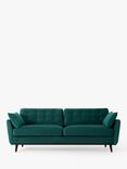 Swyft Model 10 Medium 3 Seater Sofa, Dark Leg, Velvet Kingfisher