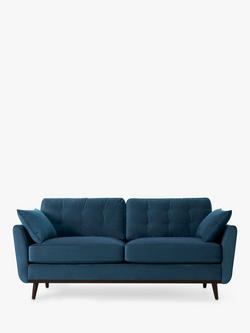 Swyft Model 10 Medium 2 Seater Sofa, Dark Leg, Velvet Teal