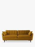 Swyft Model 10 Medium 3 Seater Sofa, Dark Leg, Velvet Mustard