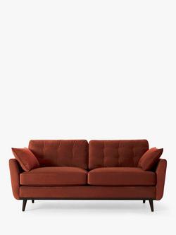 Swyft Model 10 Medium 2 Seater Sofa, Dark Leg, Velvet Brick