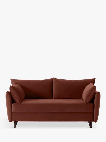 Swyft Model 08 2.5 Seater Sofa Bed, Velvet Brick
