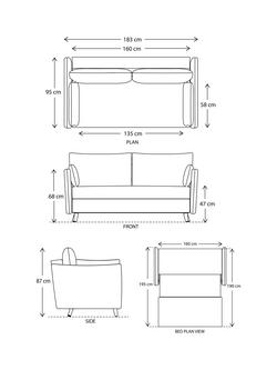 Swyft Model 08 2.5 Seater Sofa Bed - view 2, Velvet Brick