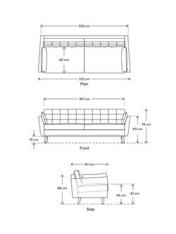 Swyft Model 10 Medium 3 Seater Sofa, Dark Leg - view 2, Velvet Brick