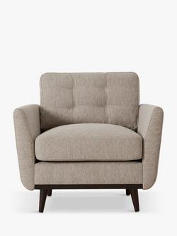 Swyft Model 10 Armchair, Dark Leg, Linen Pumice