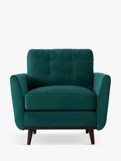 Swyft Model 10 Armchair, Dark Leg, Velvet Kingfisher