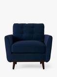 Swyft Model 10 Armchair, Dark Leg, Eco Velvet Indigo